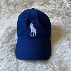 Vibrant blue Ralph Lauren dad hat